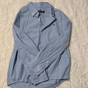 Vineyard Vines Light Blue Casual Button-Down Shirt boys worn once 7